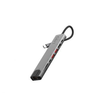 Multiports USB-C 8-en-1 Gris